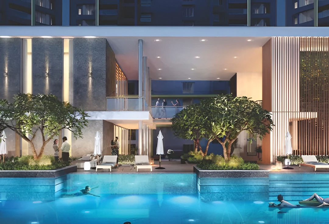 The Altius Riverfront Residences exterior view, Blue Ridge Hinjewadi